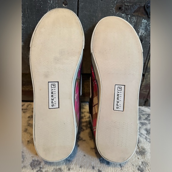 Women’s Sperry Top-Sider Size 10 Pink & Brown Boat Shoes - Picture 8 of 10